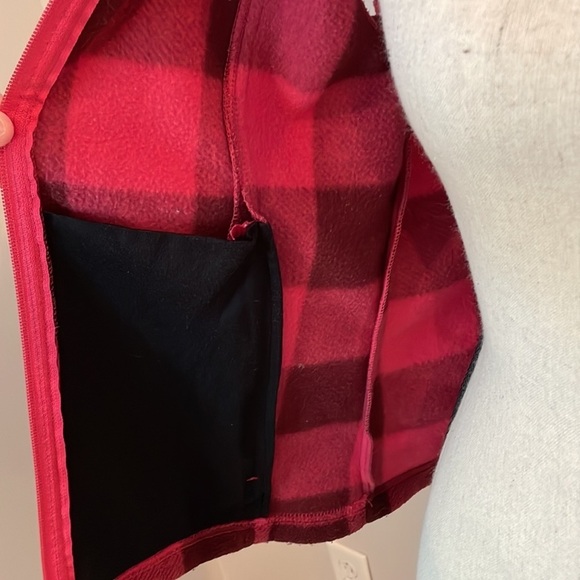 Columbia Fleece Vest SZ M Pink Flannel Full Zip Soft and Warm Women - Picture 11 of 14